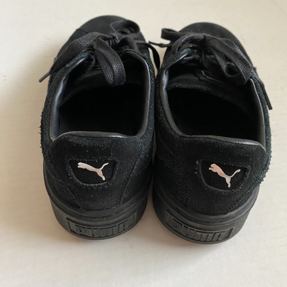 Black Sparkle Platform Puma Sneakers - Picture 3 of 8